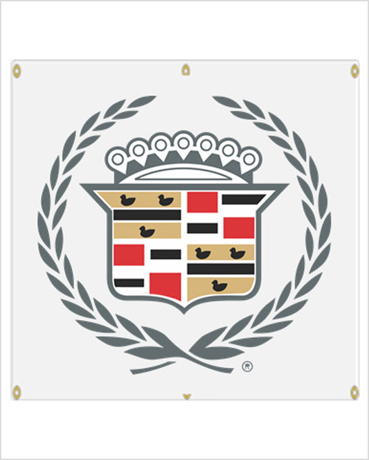 1970s Cadillac Wreath and Crest Banner
