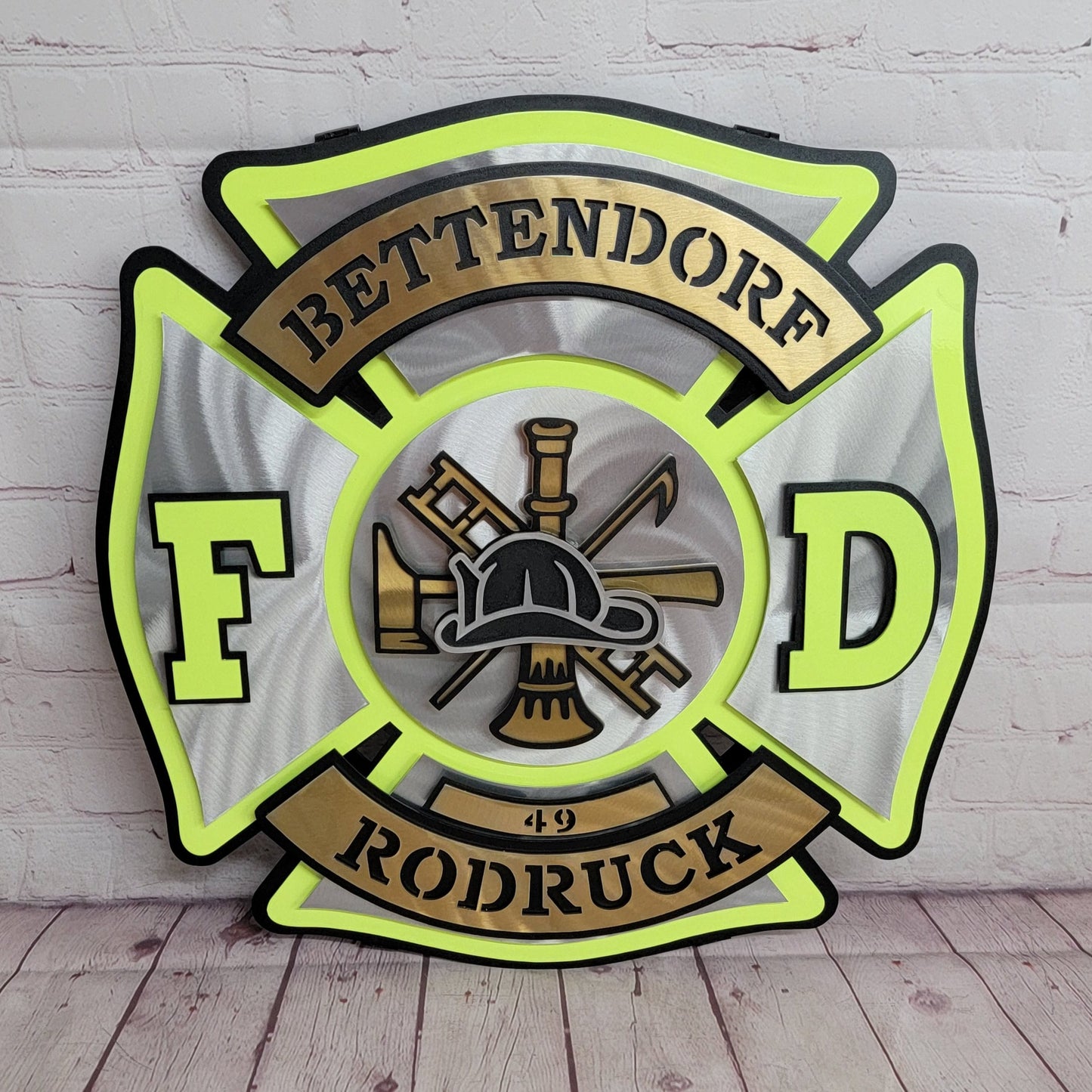 Bettendorf Fire Neon Maltese Shield