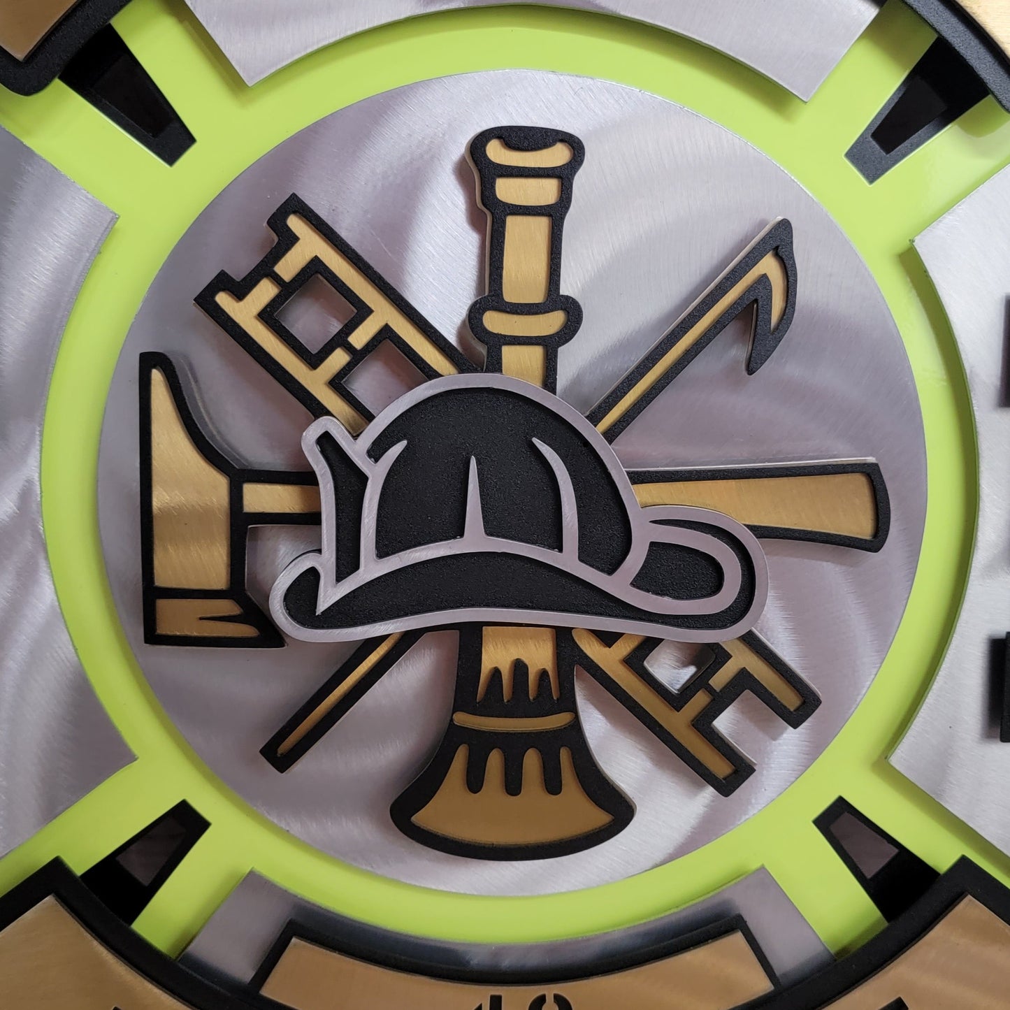 Bettendorf Fire Neon Maltese Shield
