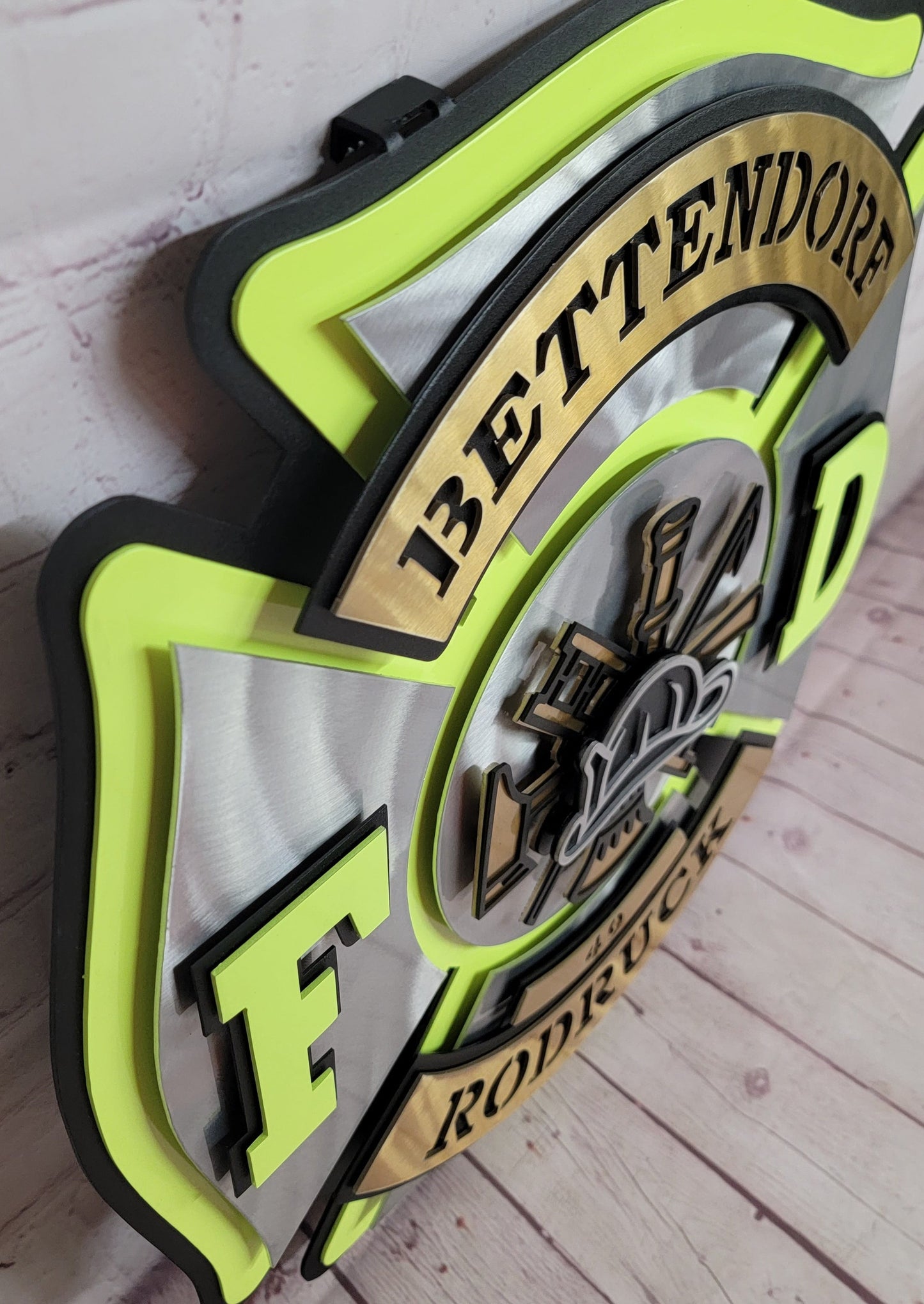 Bettendorf Fire Neon Maltese Shield