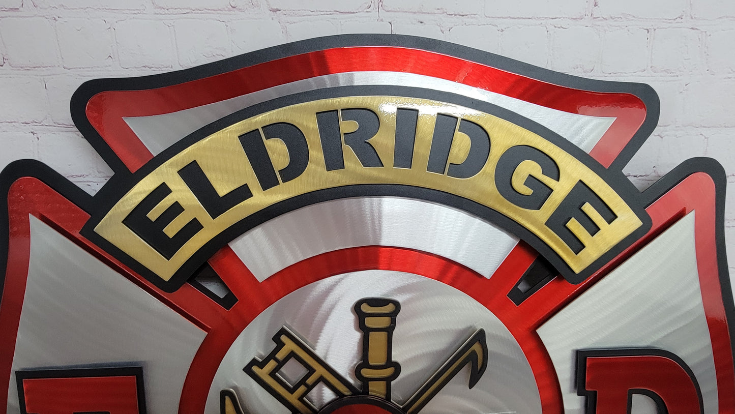 Eldridge Fire Maltese Shield