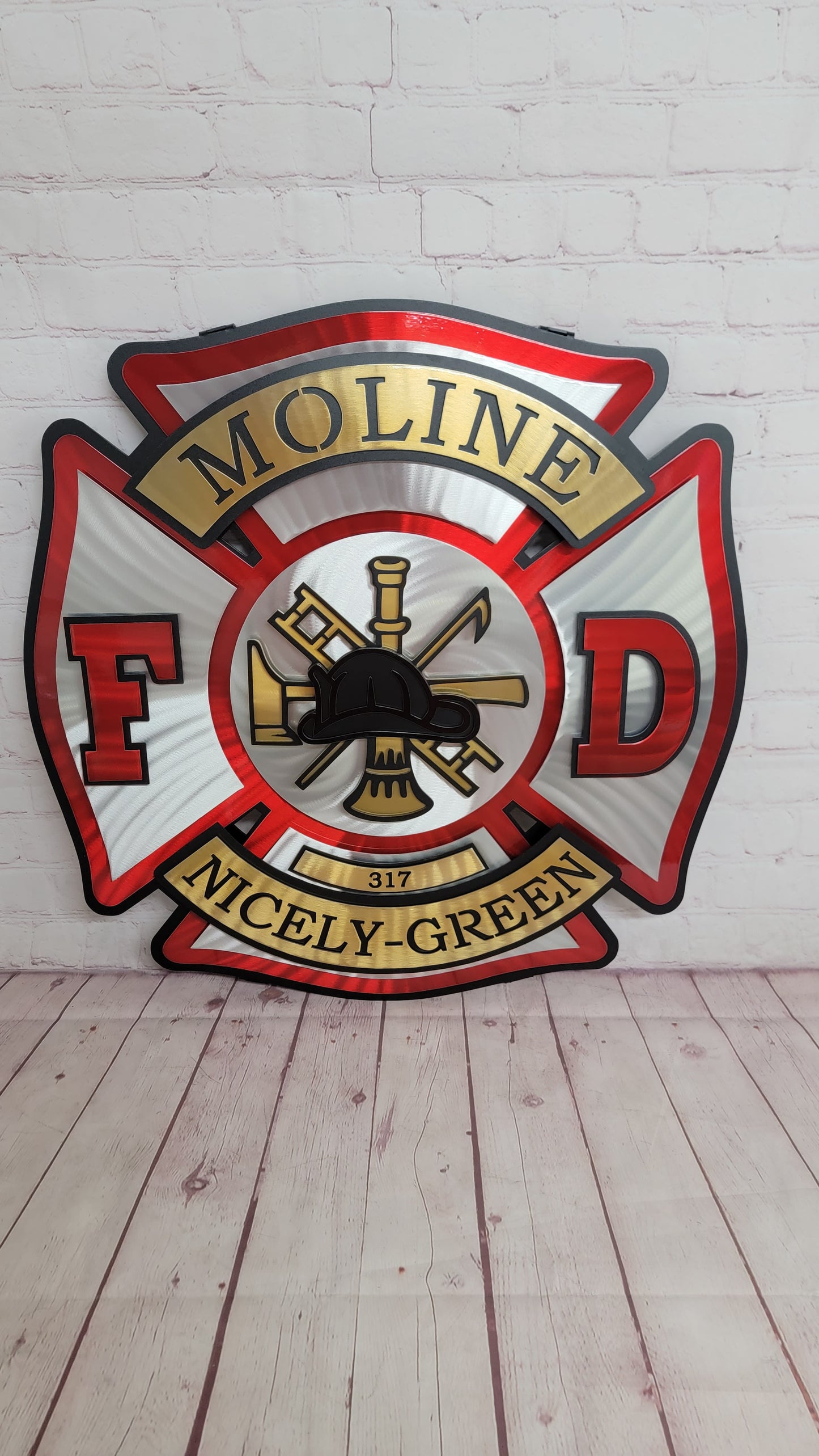 Moline Fire Department Maltese Shield
