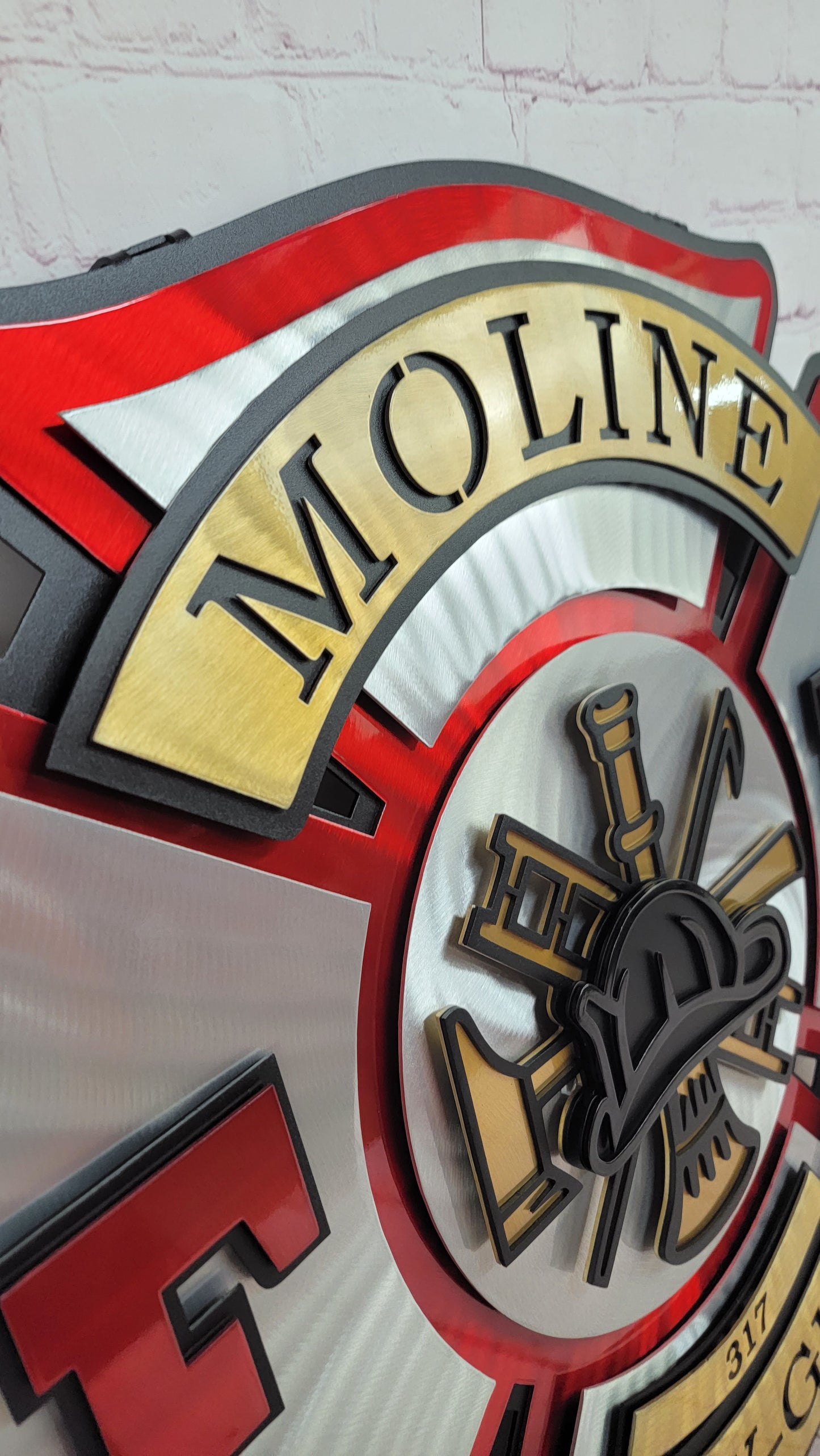 Moline Fire Department Maltese Shield