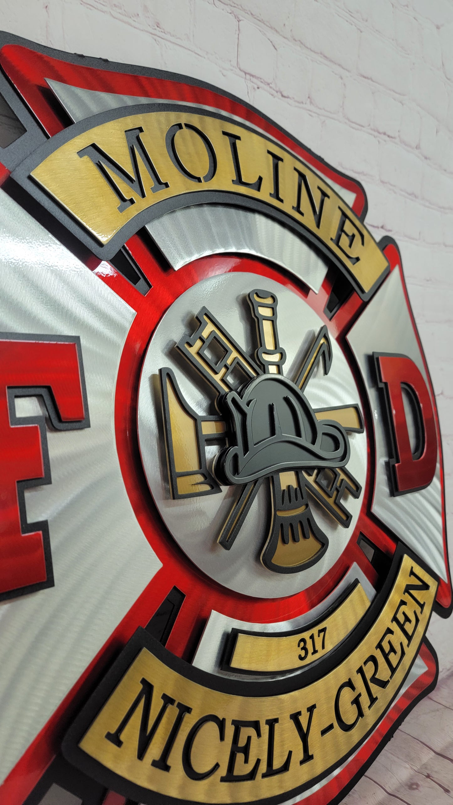 Moline Fire Department Maltese Shield
