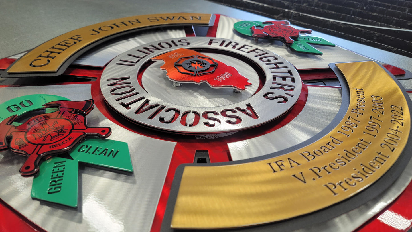 Illinois Fire Association Maltese Shield
