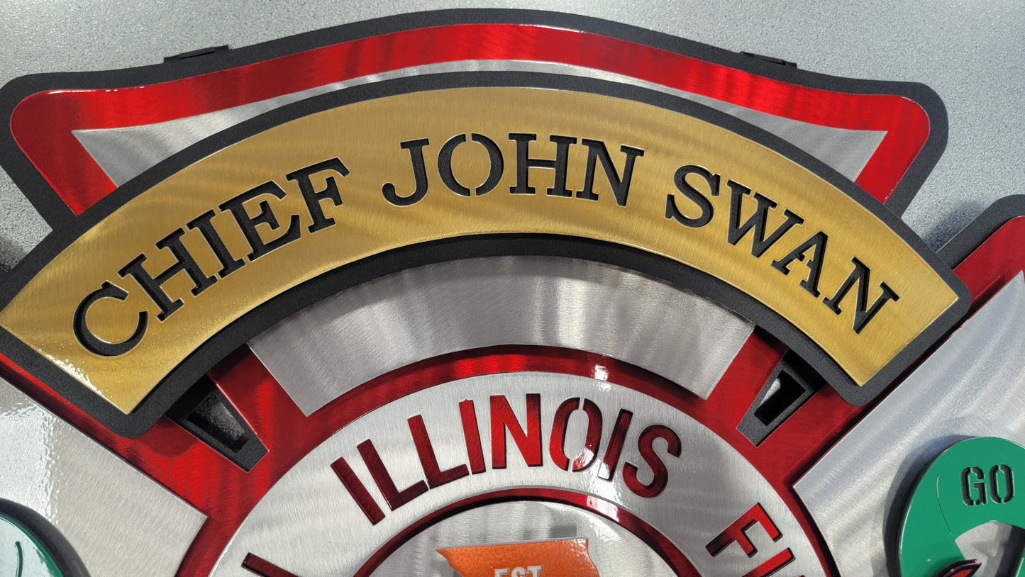 Illinois Fire Association Maltese Shield