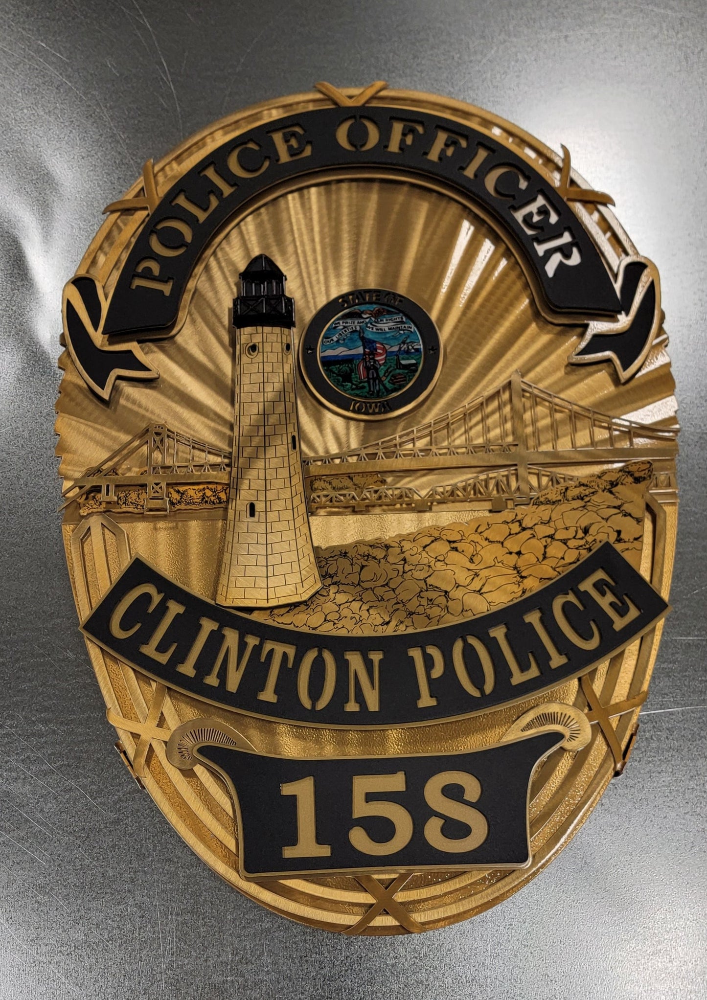 Clinton Police Department Badge