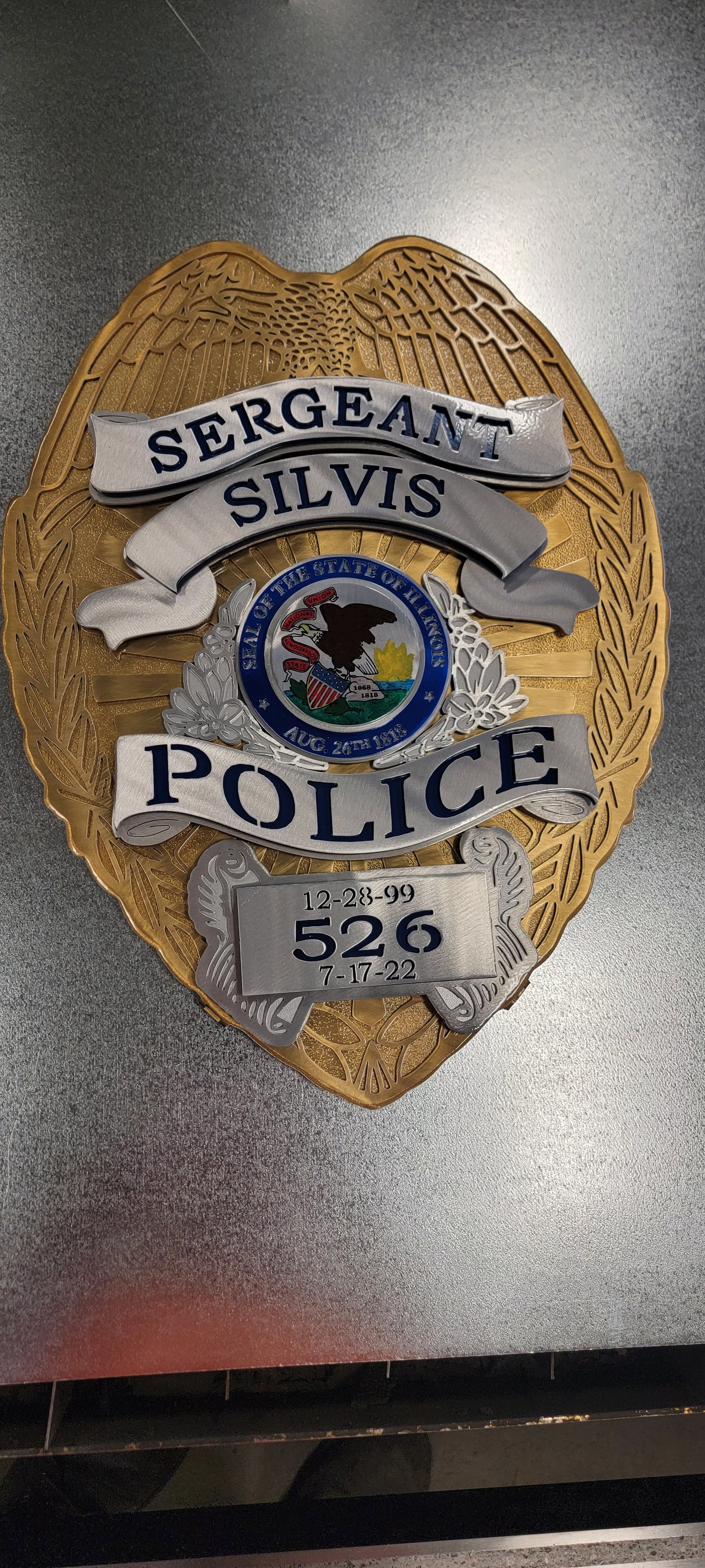 Silvis Illinois Police Badge