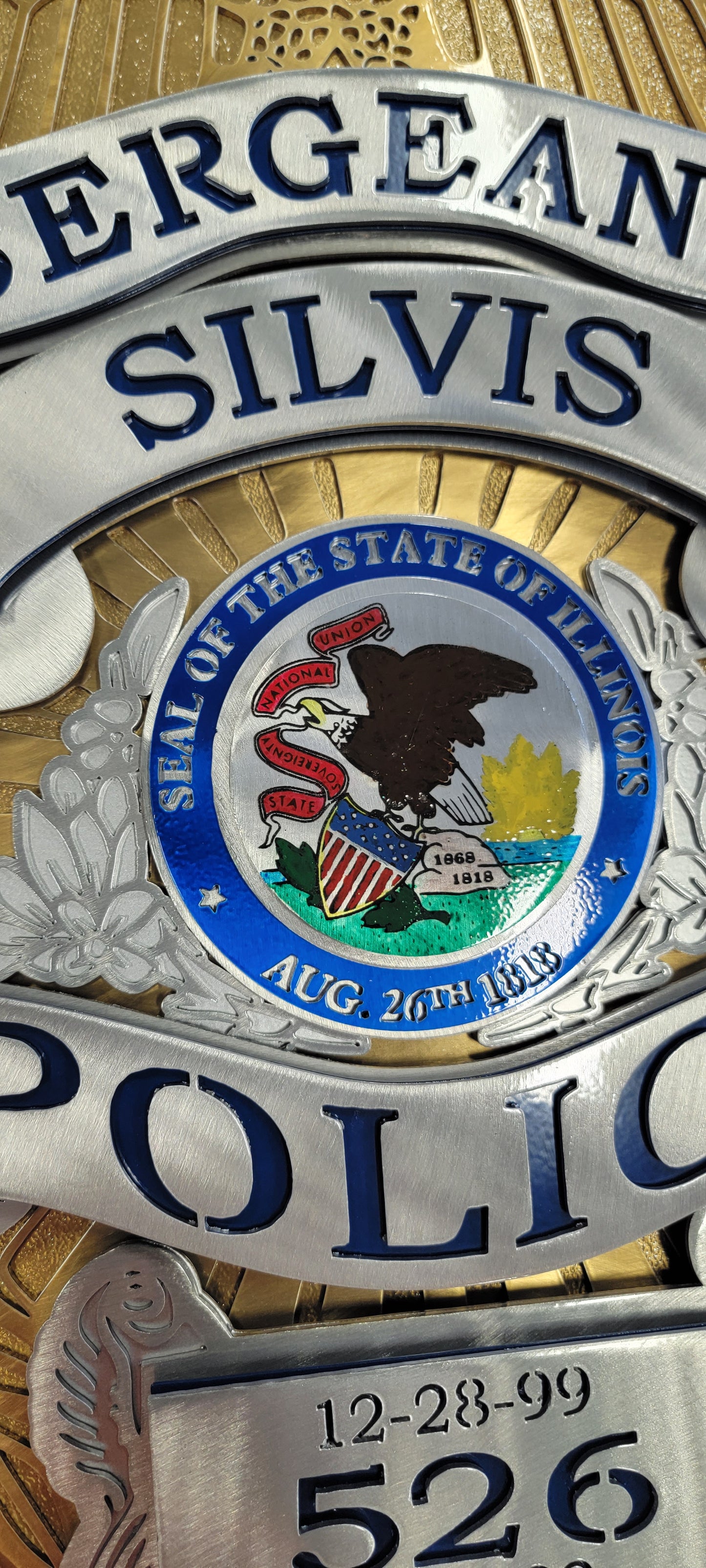 Silvis Illinois Police Badge