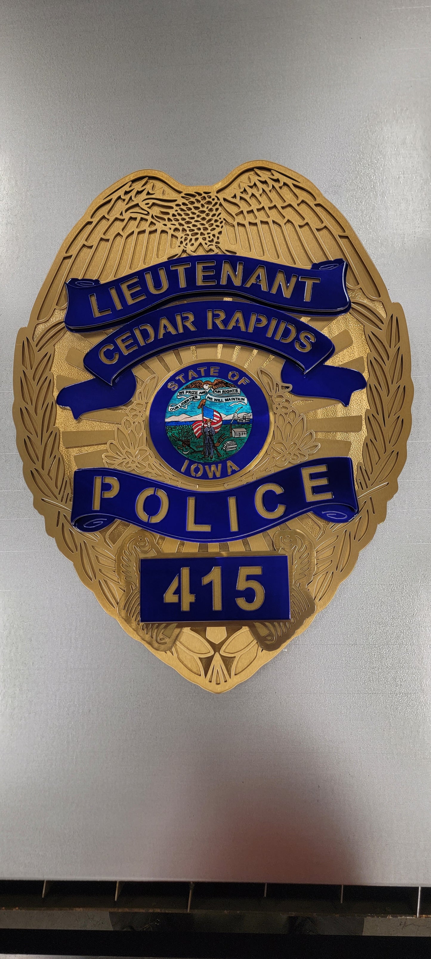Cedar Rapids Police Badge