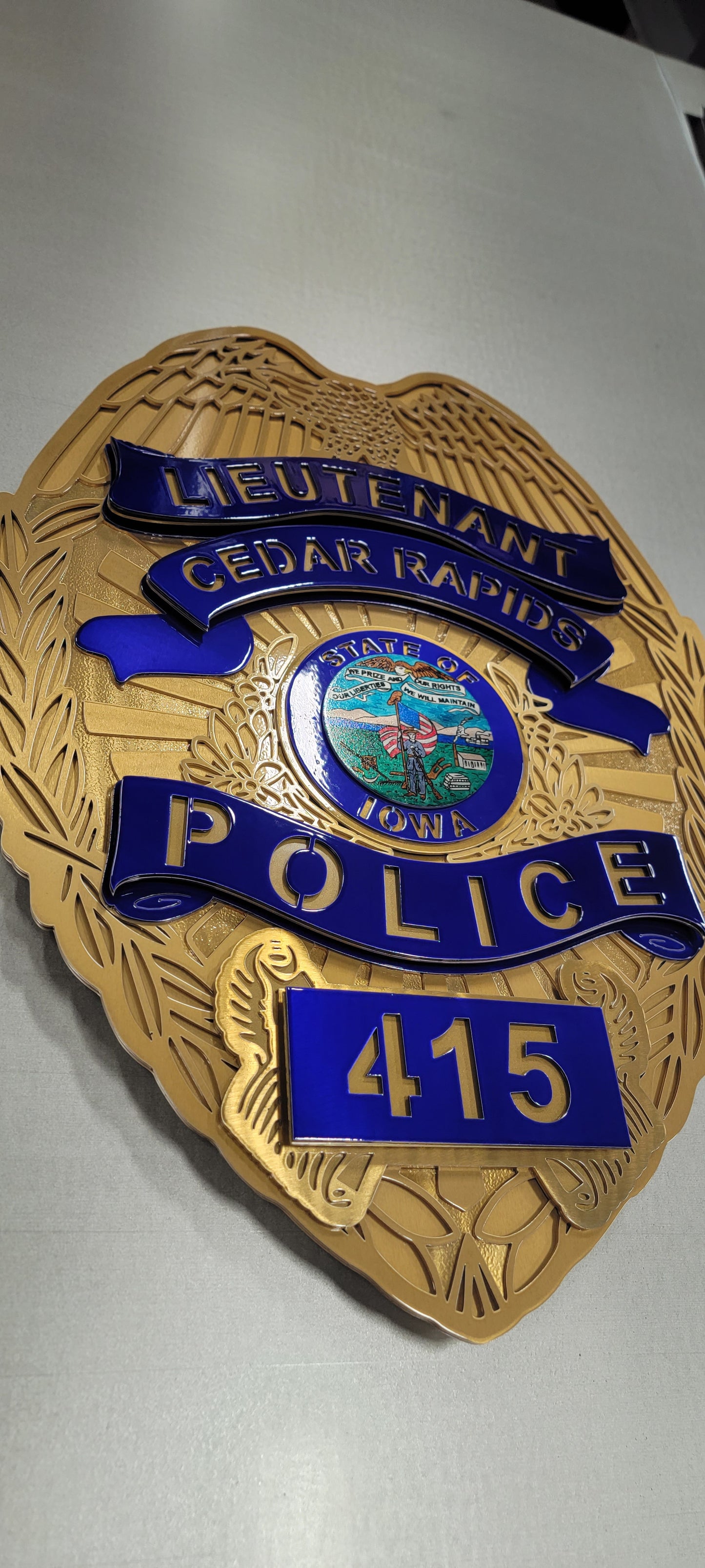 Cedar Rapids Police Badge