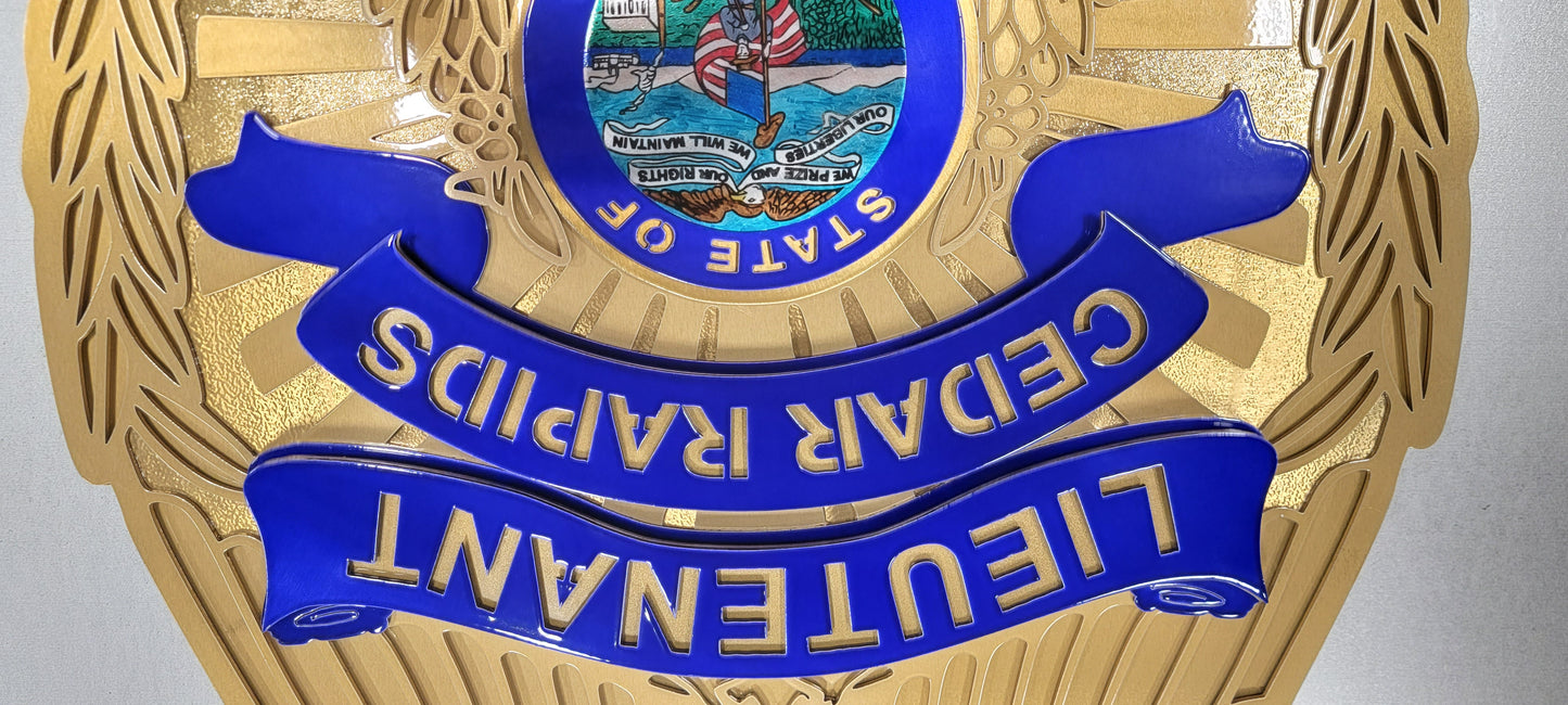Cedar Rapids Police Badge