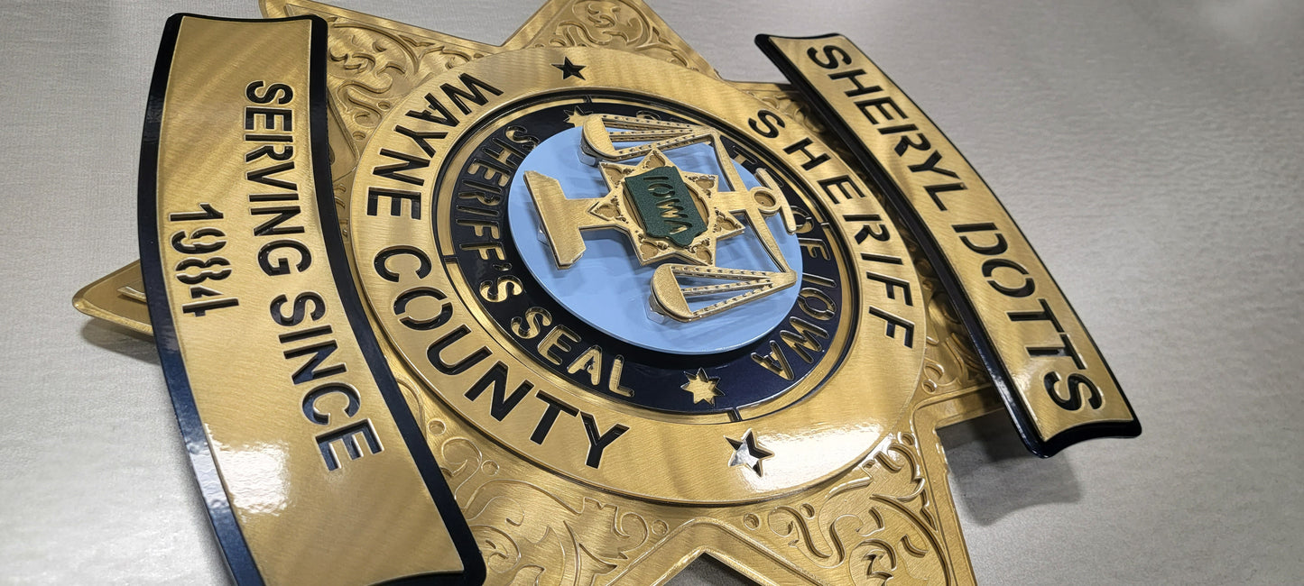 Wayne County Iowa Sheriff Star