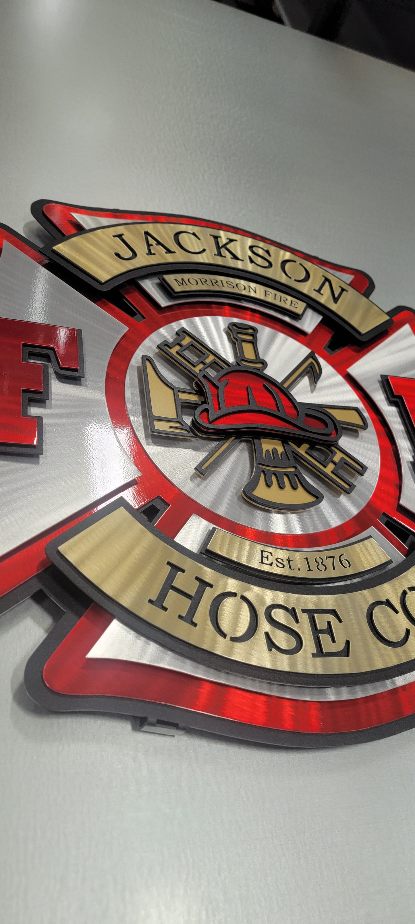 Morrison Fire Department Maltese Shield