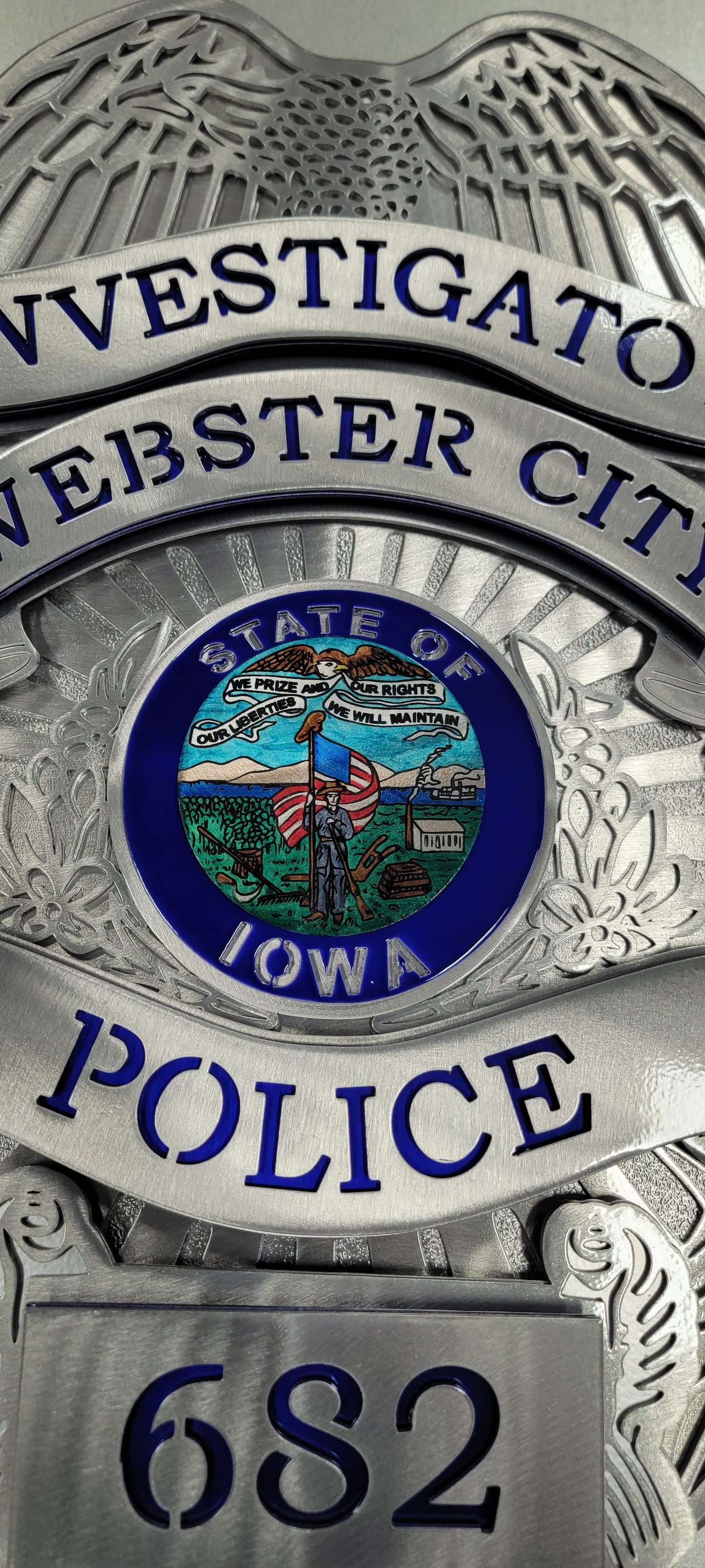 Webster City Police Badge