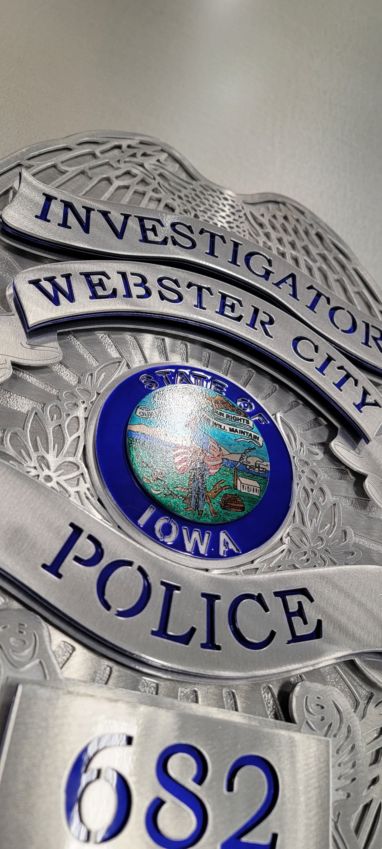 Webster City Police Badge