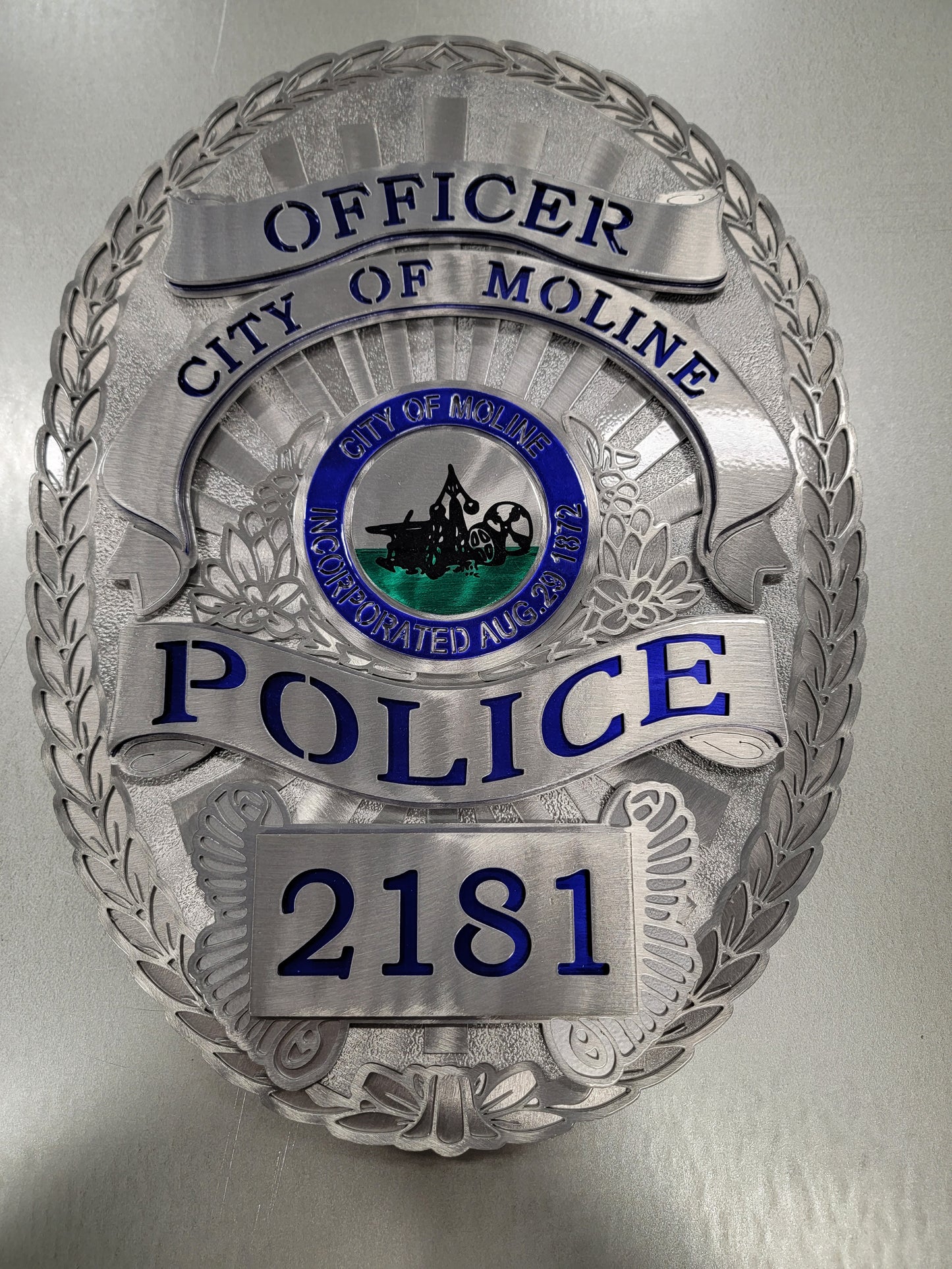 Moline Police Department Badge