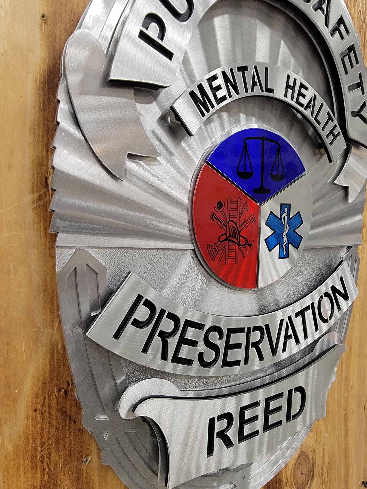 Reed Public Safety Mental Health Preservation Badge