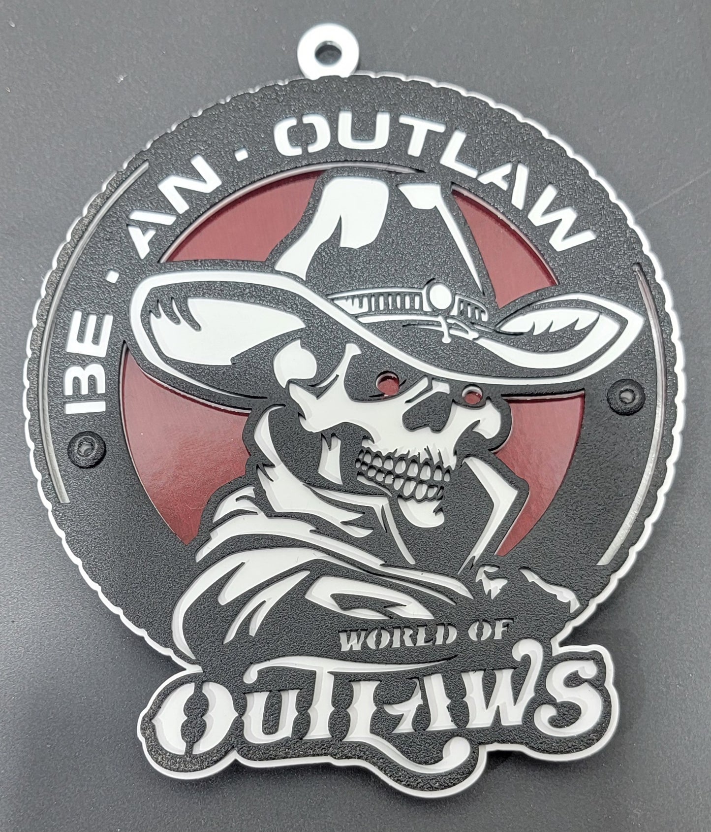 World Of Outlaws Be An Outlaw Collectible Logo
