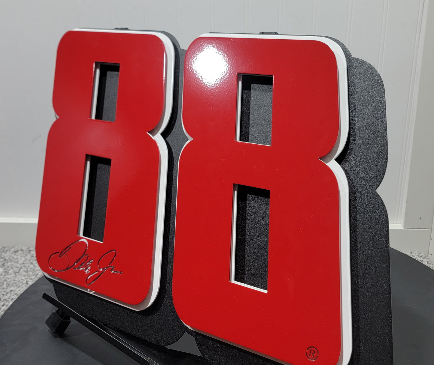 Premier Dale Earnhardt Jr. Red #88 Number Door Name Plate Cutout