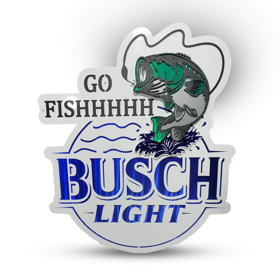 Anheuser Busch Busch Light Go Fishhhhh Logo