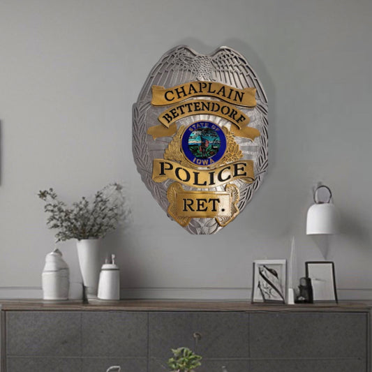 Wall Decor Bettendorf Police Badge