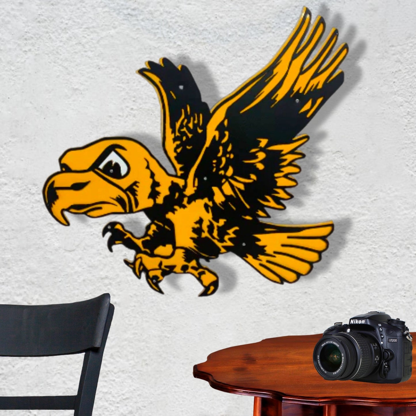 Iowa Hawkeyes Old School Flying Herky