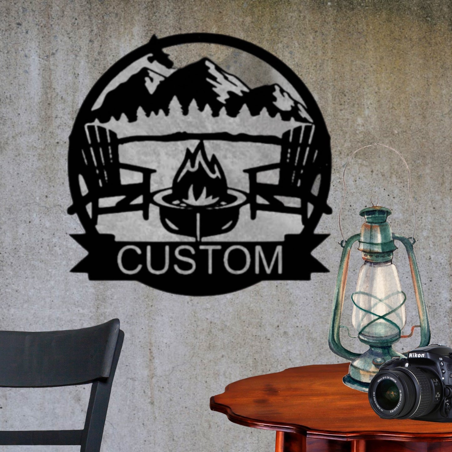 Camp Fire Monogram