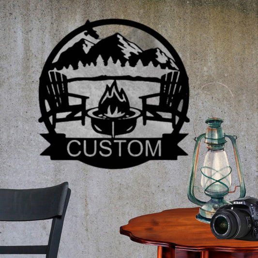 Camp Fire Monogram