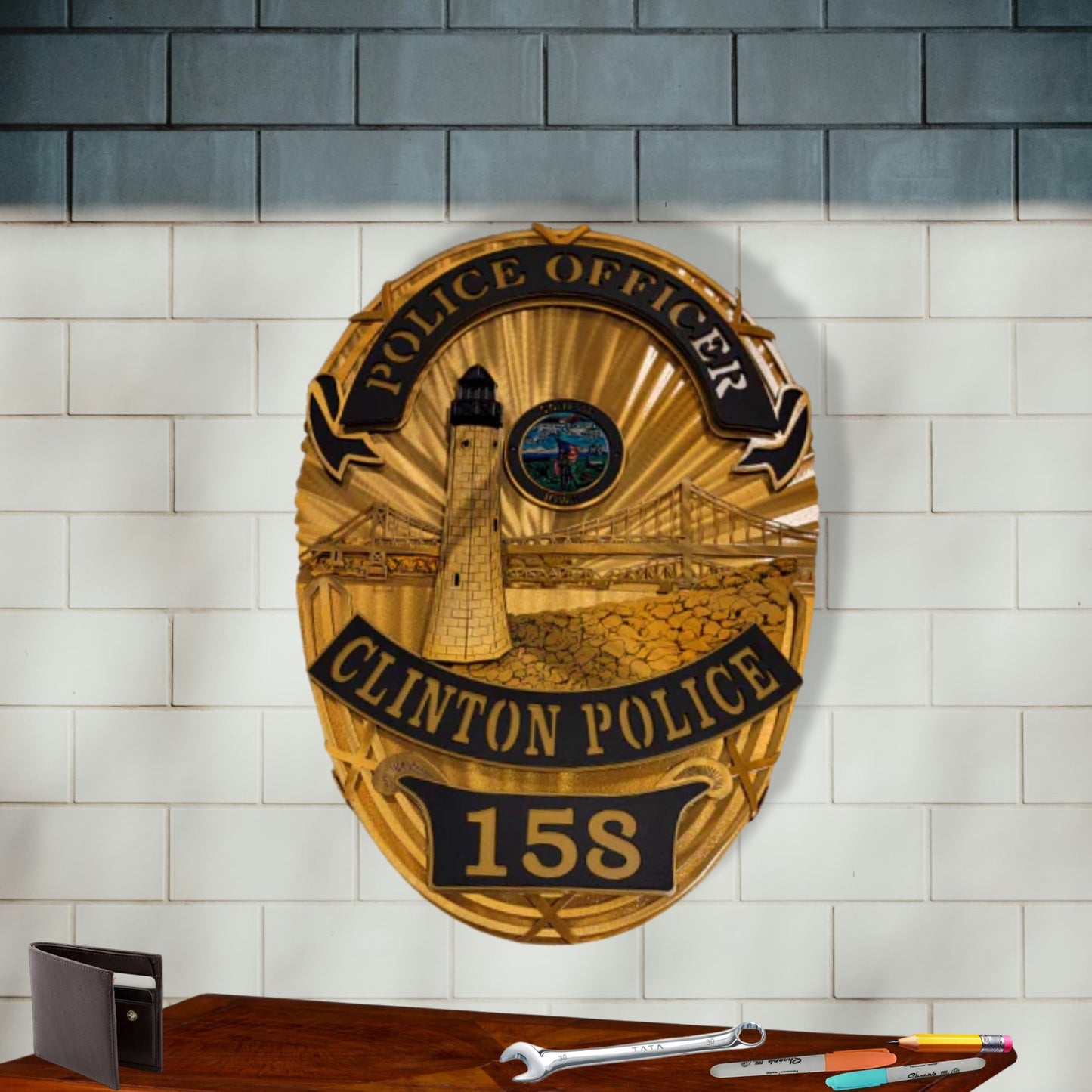 Clinton Police Department Badge