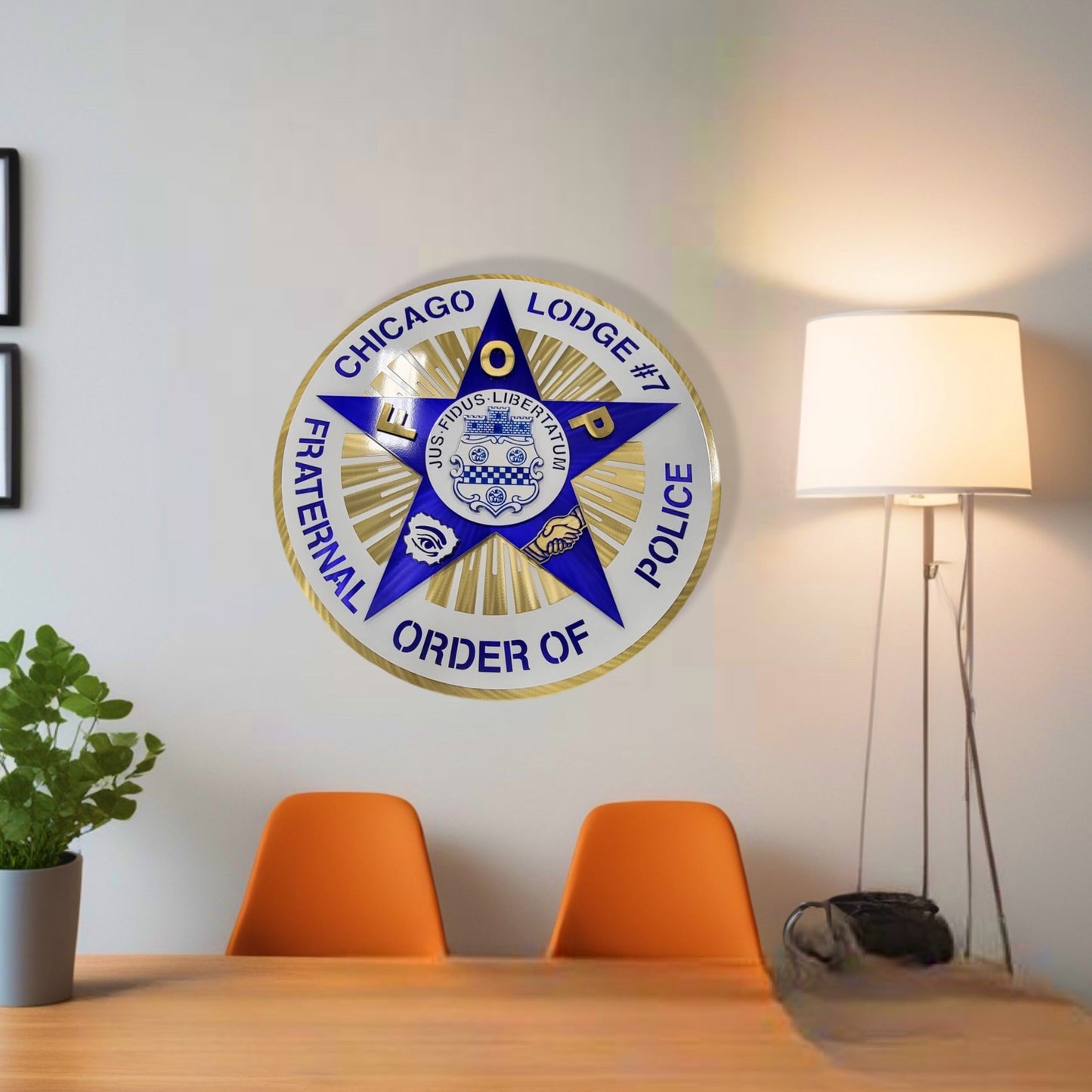 Chicago Fraternal Order Of Police Badge