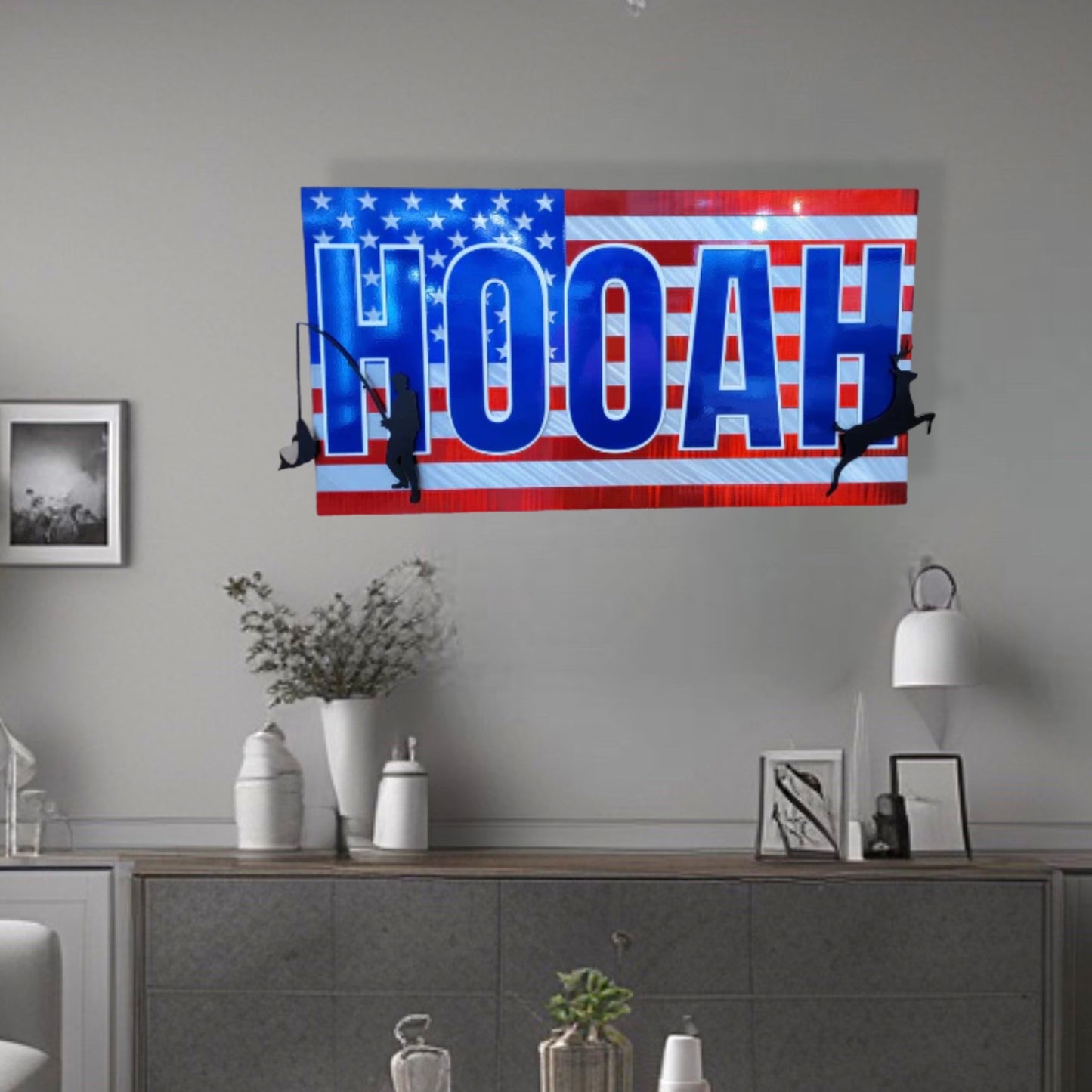 Hooah American Flag