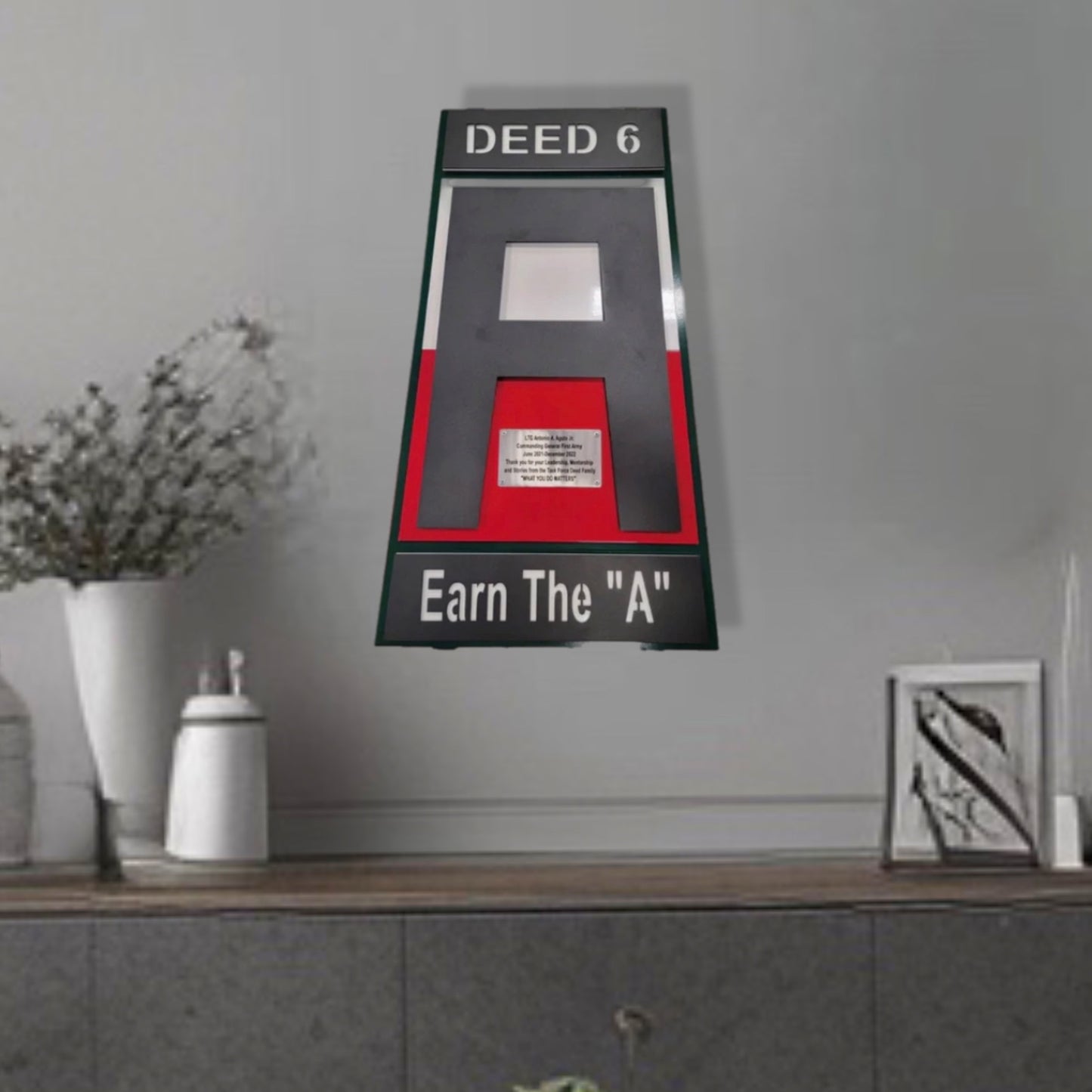 Army A with Banners and Plaque