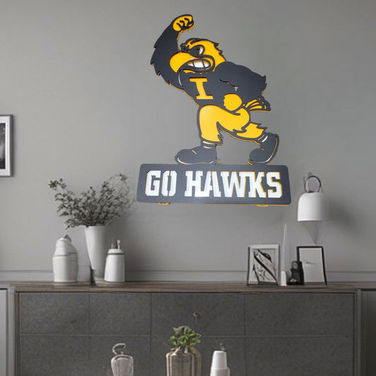 Iowa Hawkeyes Go Hawks Fighting Herky