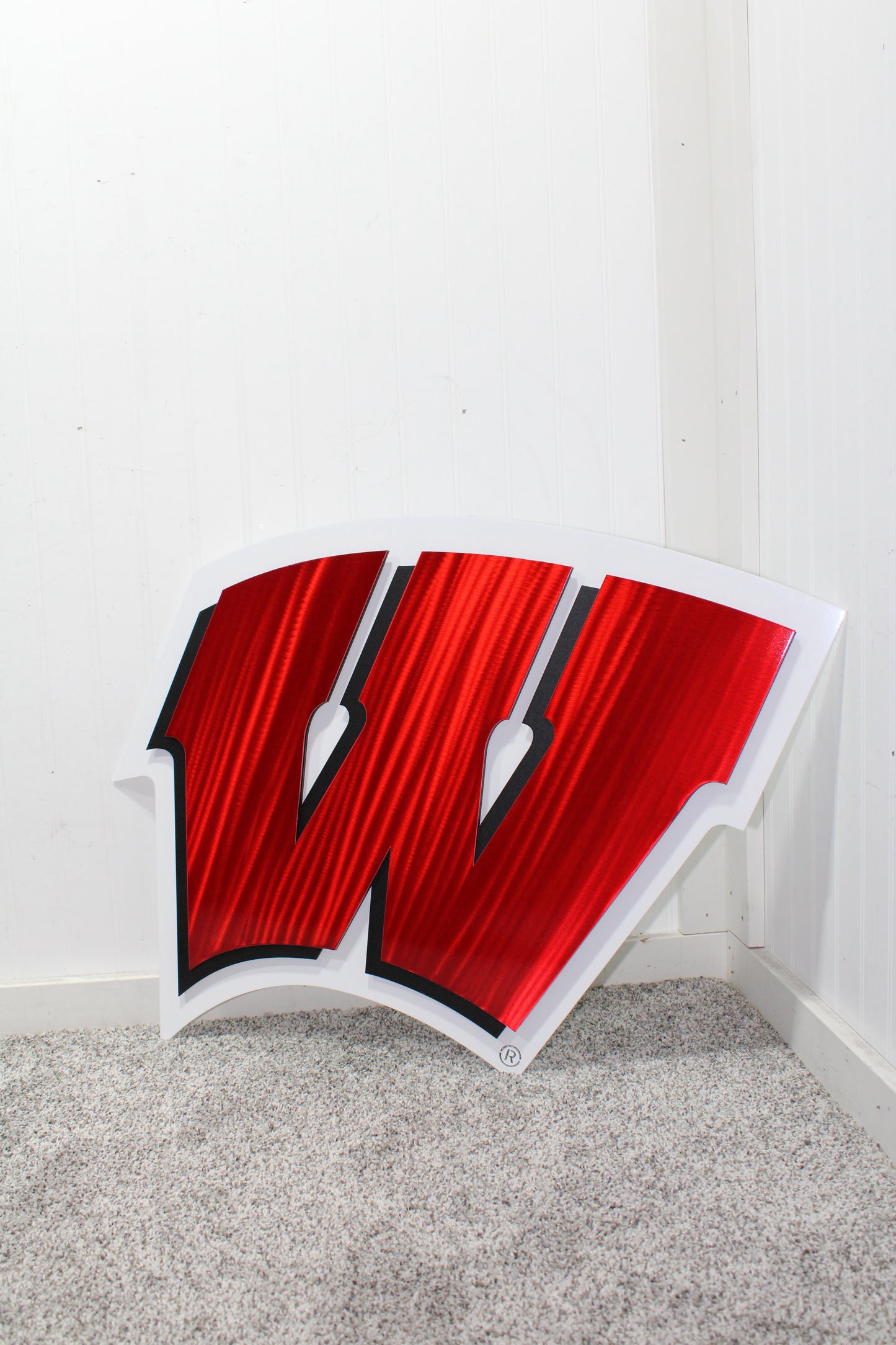 University of Wisconsin-Madison Badgers "W" Logo Premier 3D Welded