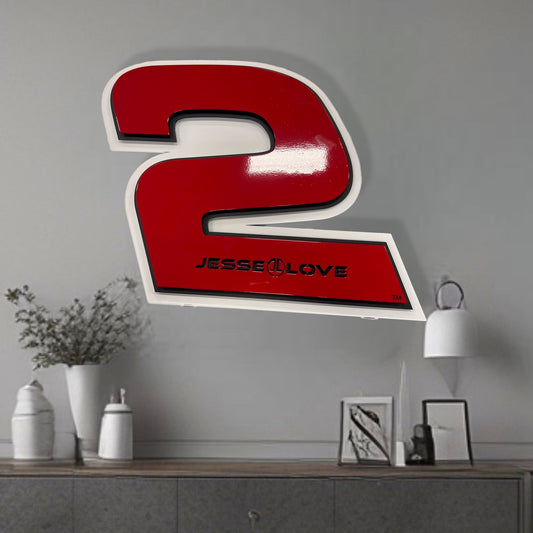 Metal Art Jesse Love #2 Door Name Plate Cutout On Wall