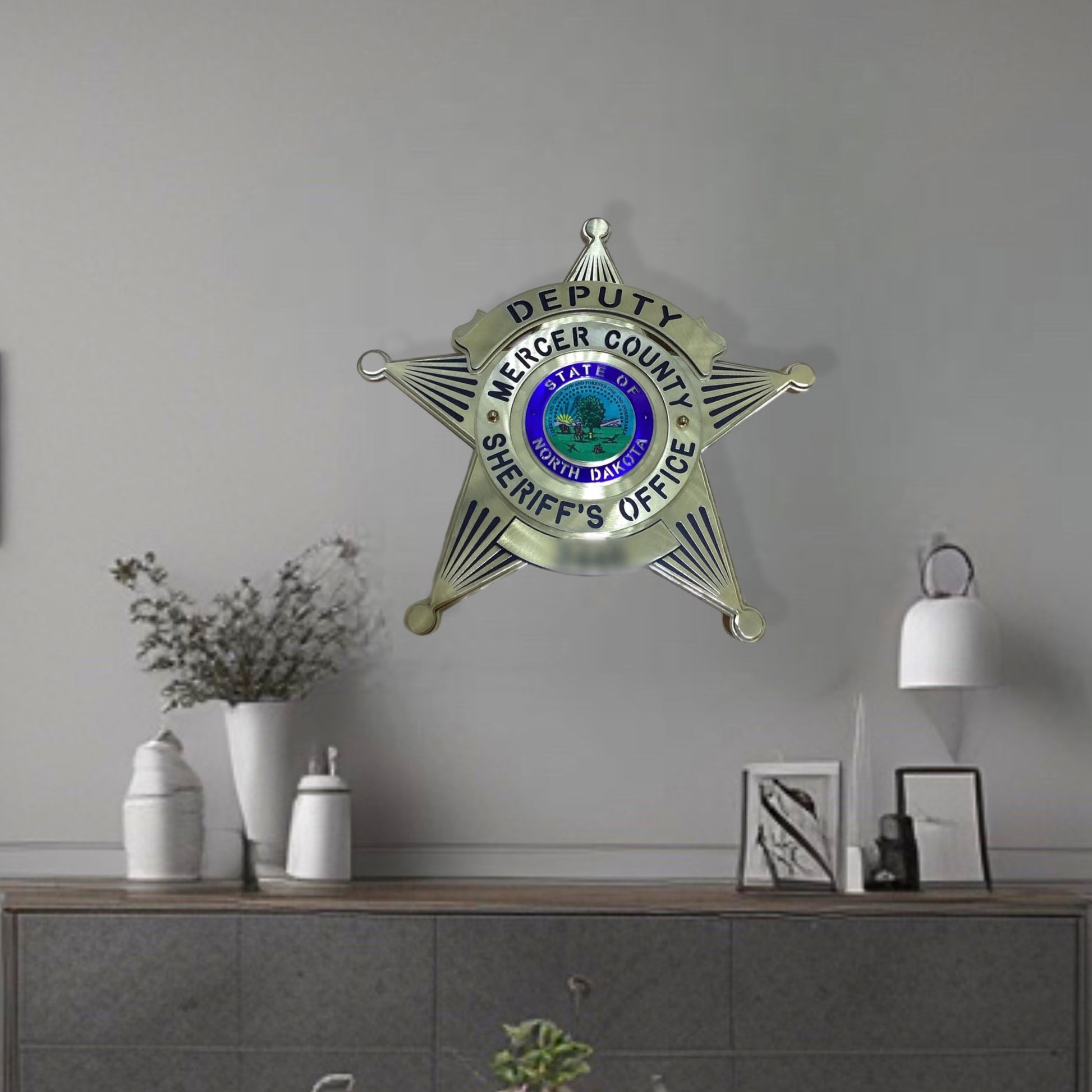 Wall Decor Mercer County Badge