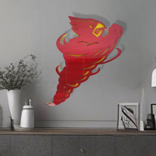Iowa State Cyclones Cy Tornado Metal Art On Wall