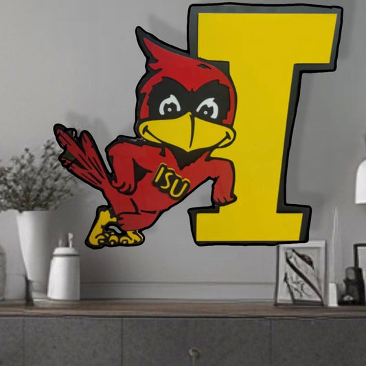 Iowa State Cyclones Vintage 83' Leaning Cyclone Wall Decor
