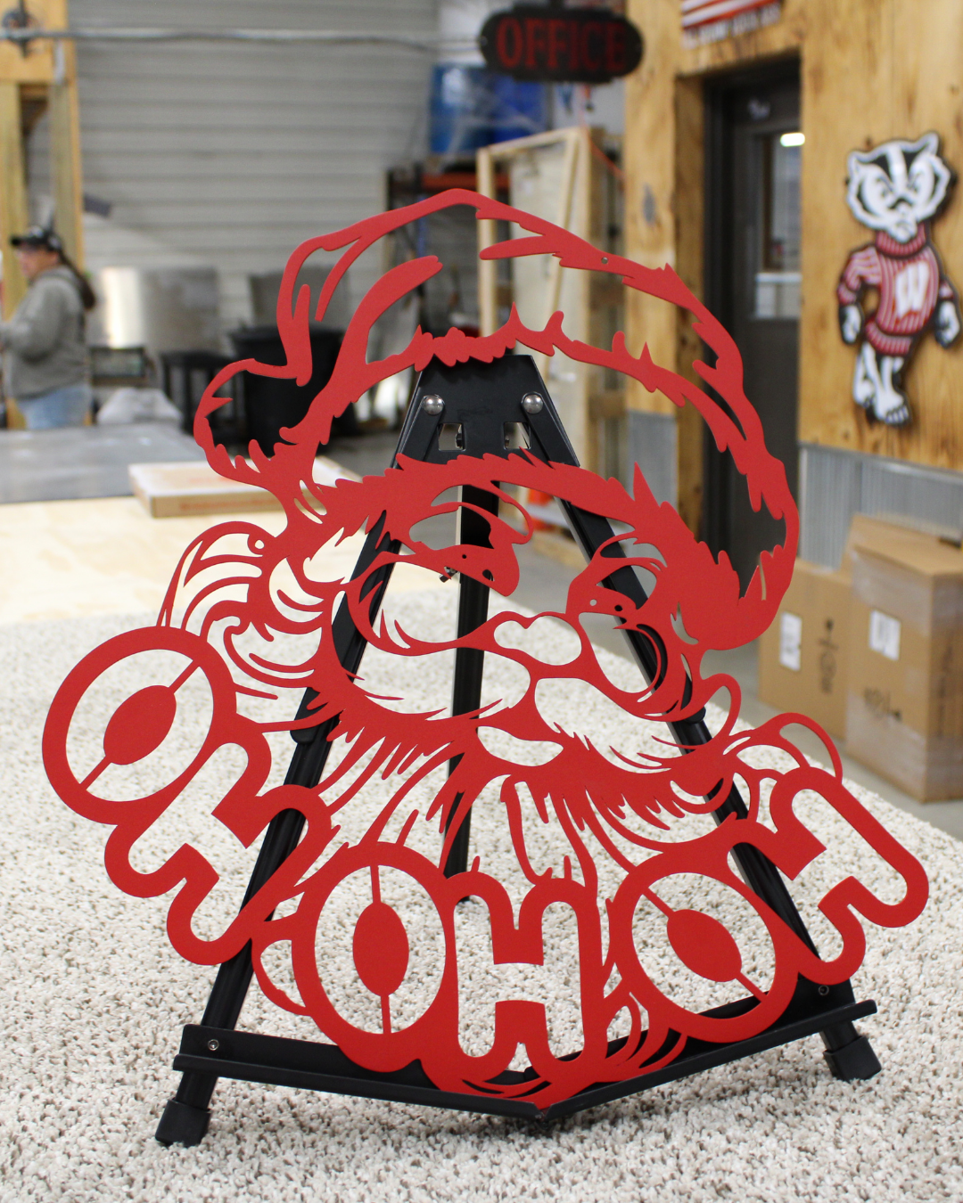 HO HO HO Santa Christmas Monogram