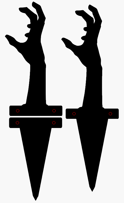 Halloween Dead Hands #2 Yardstake Sign - Collapsible
