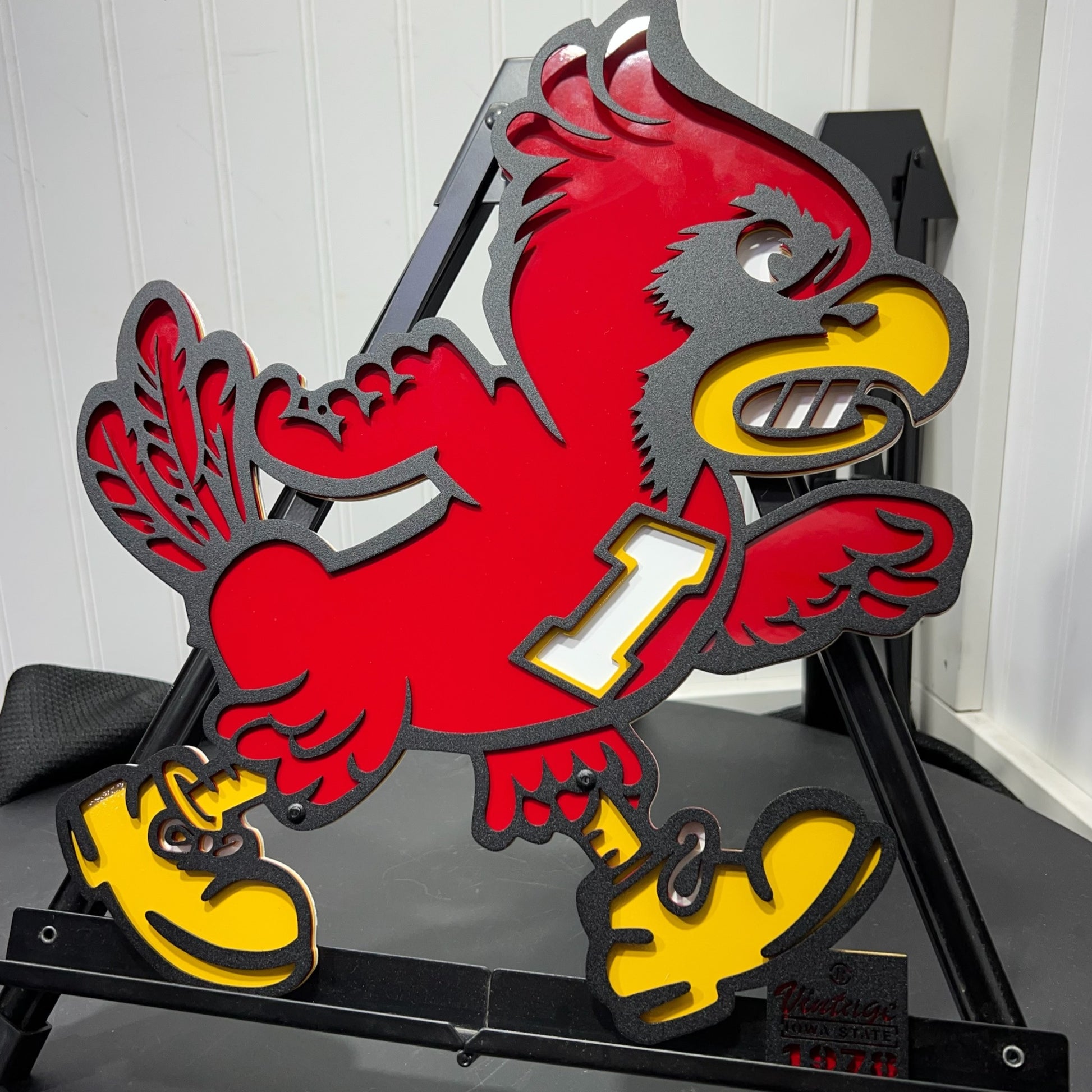 Art Vintage Iowa State Cardinal