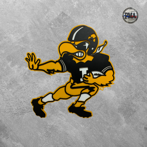 Iowa Hawkeyes Vintage Football Pose Herky