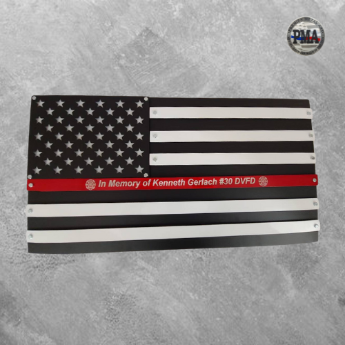 2 Layer Red Line Flag