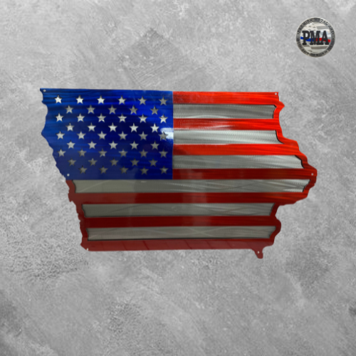 Iowa Shaped Flag