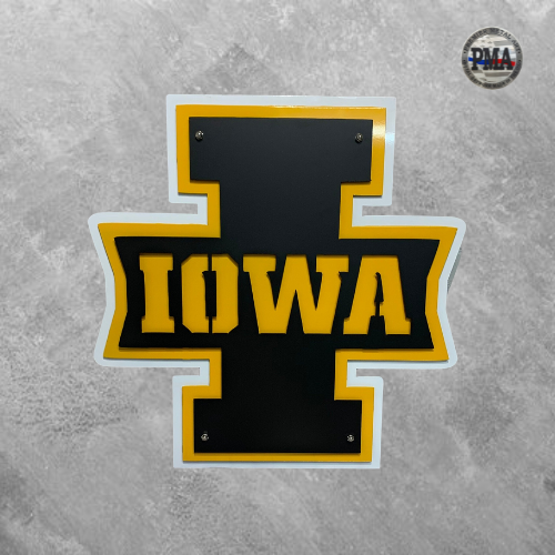 Iowa Hawkeyes Crossed "I"