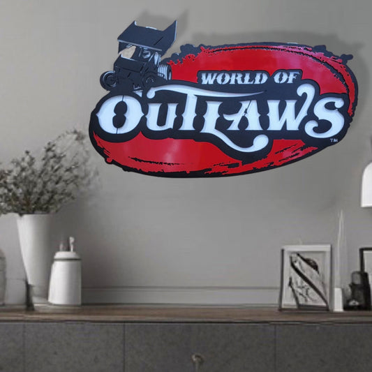 Metal Art World Of Outlaws Sprint Car Series Logo