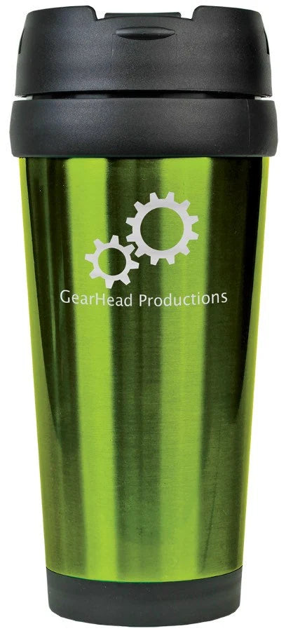 16 oz. Black Stainless Steel Travel Mug