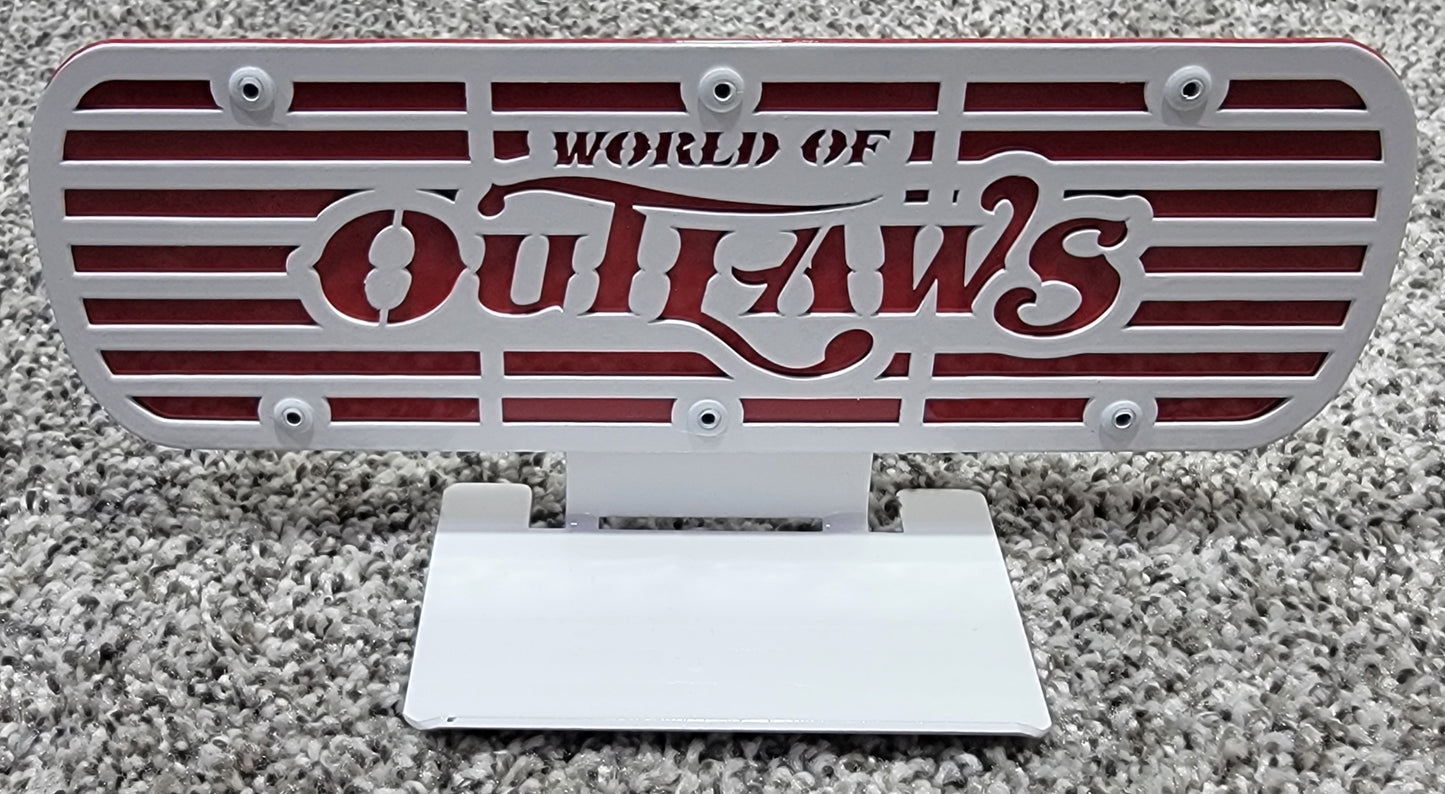World Of Outlaws Logo Memorabilia Racing Valve Cover