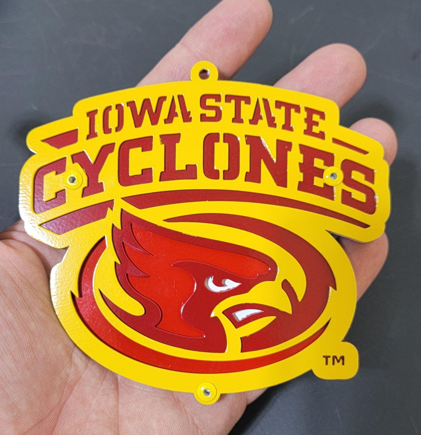 Iowa State Cyclones Modern CY Head Magnet/Ornament